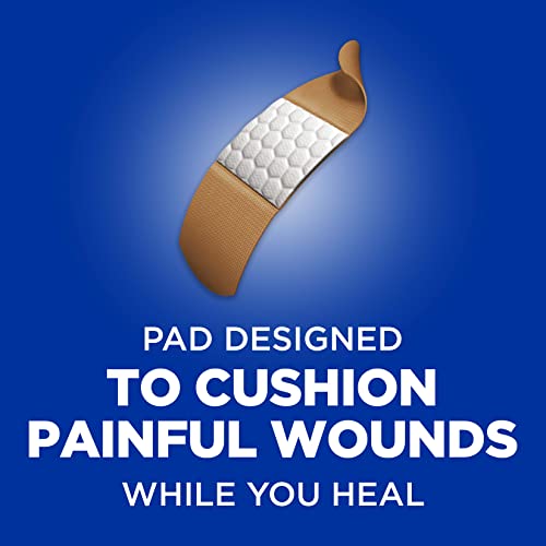 Band-Aid Brand Flexible Fabric Adhesive Bandages, Comfortable Sterile Protection & Wound Care for Minor Cuts & Burns, Quil...