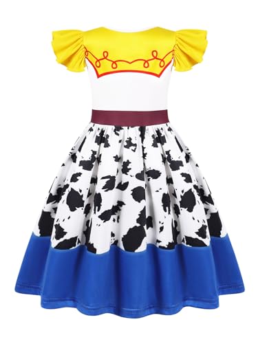 Sukyfecde Cowgirl Costume Girls Toddler Princess Dress up Birthday Outfits Halloween Role Play Clothes