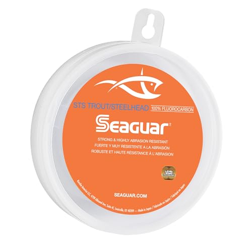 Seaguar STS Trout/Steelhead Freshwater 100% Fluorocarbon Fishing Line Leader, Multiple Sizes