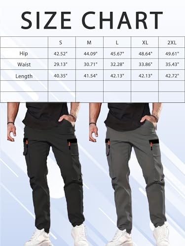 Men's Cargo Pants Straight Leg Hiking Outdoor Workout with Pocket