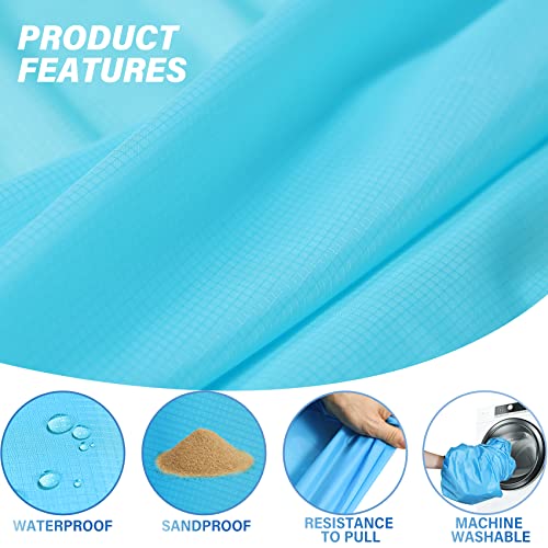 Famstar Beach Blanket Oversized Extra Large 10'X 9',Waterproof Sandproof Beach Blanket 2-8 Adults Lightweight Durable for ...