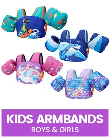 Toddler Swim Vest Swim Jacket Toddler Life Jacket 30-50 Lbs, US Coast Guard Approved Life Vest Kids Arm Floaties for Toddl...