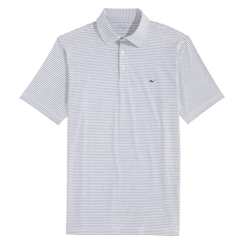 vineyard vines Mens Bradley Stripe Sankaty Polo