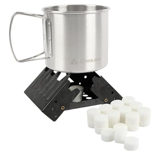 Coghlan's Emergency Stove - Lightweight, Portable Camping Stove for Backpacking, Survival, and Outdoor Cooking - Foldable ...