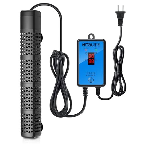 HiTauing Aquarium Heater, Upgraded 300W/500W Fish Tank Heater with Intelligent Leaving Water Automatically Stop Heating an...