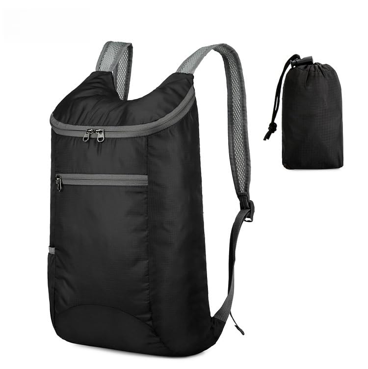 Packable Backpack for Men Women, 15L Waterproof Foldable Hiking Backpack with Breathable Shoulder Strap, Lightweight Outdo...