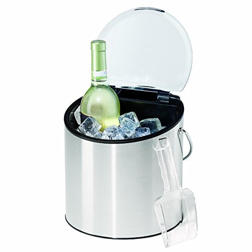 OGGI Wine & Ice Bucket- Ice Bucket with Lid & Ice Scoop, Wine Chiller Bucket, Tabletop Wine Chiller Holds 2 Bottles, Bar S...