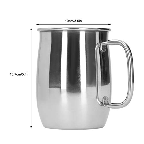 Yosoo 1000ml Stainless Steel Wine Bar Beer Mug,Water Cup with Handle, Portable Coffee Cup Drinkware,Large Capacity Beer Ba...