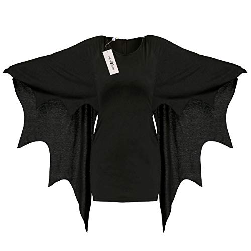 HEARTISIAN Womens Plus Size Bat Wing Sleeves T Shirt Dress Casual Flowy Tunics Tops Scoop Collar Tees Halloween Costumes