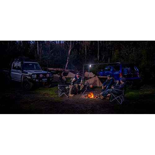 ARB ADVENTURE LIGHT 600 LUMEN RECHARGABLE FLASHLIGHT, HEAVY DUTY LED LANTERN WORK LAMP, WITH HOOKS AND STRONG MAGNETS (10500060A)