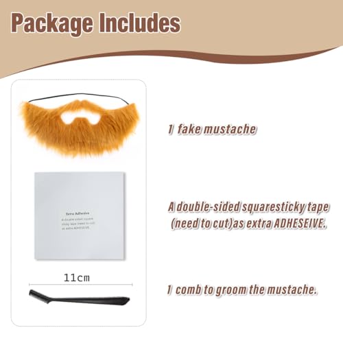 Honcloud Easy to Wear Fake Beard Suitable for Costume Matching Halloween Party