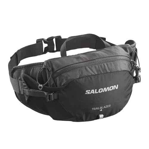 Salomon Trailblazer Belt, 4L Lightweight Hiking Waist Pack for Men & Women, Hip Belt Storage for Trekking, Biking & Walking Outdoors - BLACK/ALLOY - NS