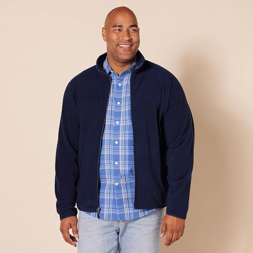 Amazon Essentials Men's Full-Zip Fleece Jacket (Available in Big & Tall)