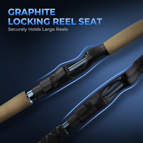 KastKing ReKon Saltwater Spinning Rod, KastFlex IM6 Carbon Graphite Blank, Zirconium Ceramic Guides, Graphite Locking Reel...