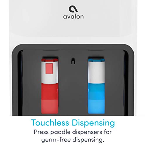 Avalon Top Loading Water Cooler Dispenser - Hot & Cold Water, Child Safety Lock, Innovative Slim Design, Holds 3 or 5 Gall...