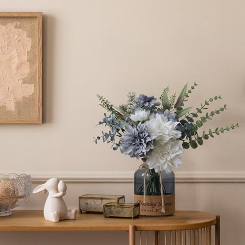 Leftover Fake Flowers in Vase,Artificial Flowers in Vase,Table Centerpieces for Dining Room,Flower Centerpieces for Table...