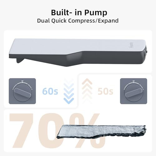 Havnby Tesla Model Y Solo Mattress, Wedge Design & 6.7-Inch Solid Foam for Flat Car Bed, Portable Camping Mattress w/Buil...