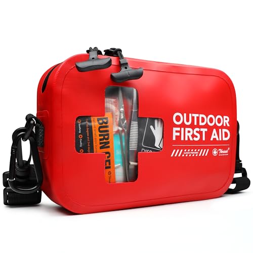 152 PCS Waterproof First Aid Kit, Portable Small Boat Dry Bag Bug Out Bags, Emergency Medical Kit Ideal for Boating, Campi...