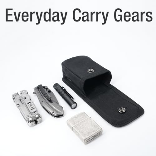 Tintirs 2 Pack EDC Belt Pouches for Men Women, Compact Holster Pouches Waist Bags with Belt Loop for Fishing, Hiking, Camp...