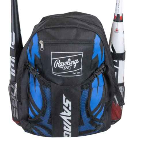 Rawlings | SAVAGE Backpack Equipment Bag | T-Ball/Youth Baseball & Softball | Multiple Styles