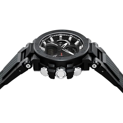 LN LENQIN Mens Watches Digital Military Watch for Men Stopwatch Army Survival Tactical Sports Outdoor Big Face Waterproof ...