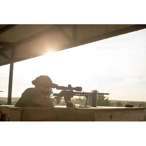 Caldwell M-Lok KeyMod Bipod with Low Profile and Twist Lock for Polymer Handguards on Long Gun Rifle for Tactical Shooting Range and Sport