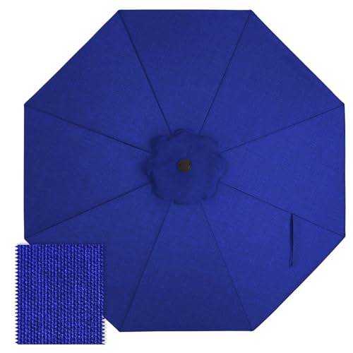 ABCCANOPY OLEFIN® 5-Year Non Fading 9FT Patio Umbrella Replacement Canopy Only (Deep Blue)