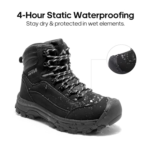 NORTIV 8 Women's Hiking Boots Waterproof Trekking Camping Trail Backpacking Boots for Outdoor