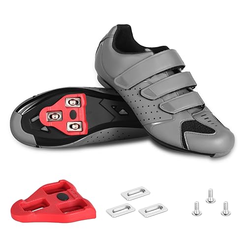 Men's Cycling Shoes – 2 & 3 Bolt Look Delta Cleat Spin Bike Shoes - Compatible with SPD Clips – Perfect for Indoor & Outdo...