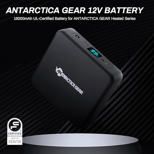 Antarctica Gear Heated Sleeping Bag, 5pcs Heating Areas Sleeping Bags with 16000mAh 12V Battery Pack, 3 Adjustable Heating...