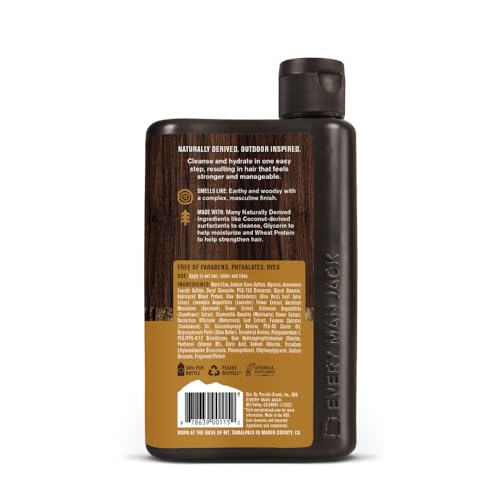 Every Man Jack Shampoo 2-In-1 Sandalwood 13.5 Ounce (Pack of 6)