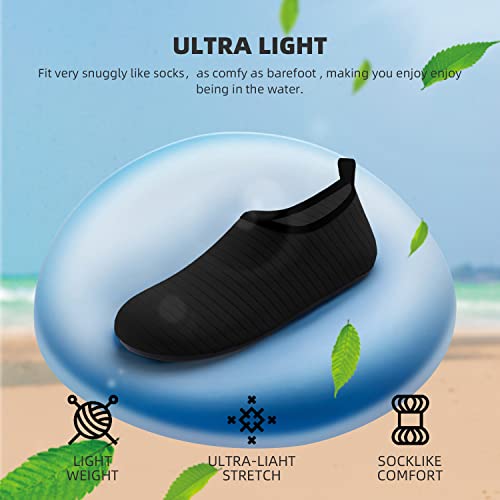 Water Shoes for Women Men Quick-Dry Aqua Socks Swim Beach Barefoot Yoga Exercise Wear Sport Accessories Pool Camping Must ...