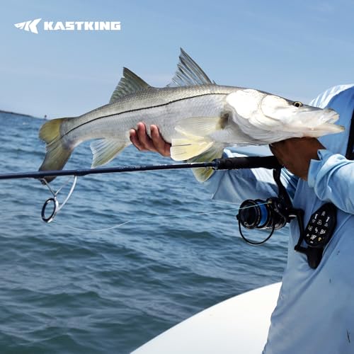 KastKing ReKon Saltwater Spinning Rod, KastFlex IM6 Carbon Graphite Blank, Zirconium Ceramic Guides, Graphite Locking Reel...