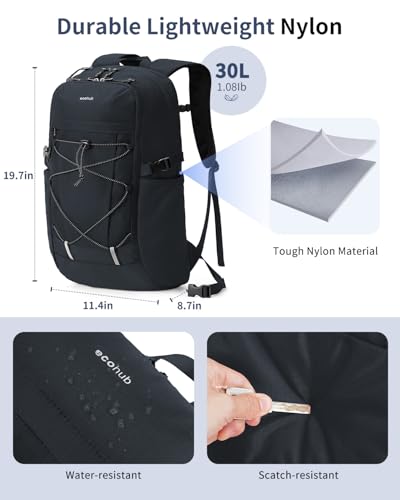 ECOHUB Hiking Backpack 30L Travel Backpack Lightweight Casual Daypack Water Resistant Camping Bag Outdoor Sports Back pack...