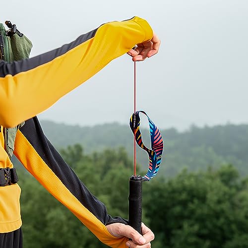 Carbon Fiber Trekking Poles Collapsible Ultralight M Walking or Hiking Sticks with EVA Grips and Drawstring Quick Lock for...