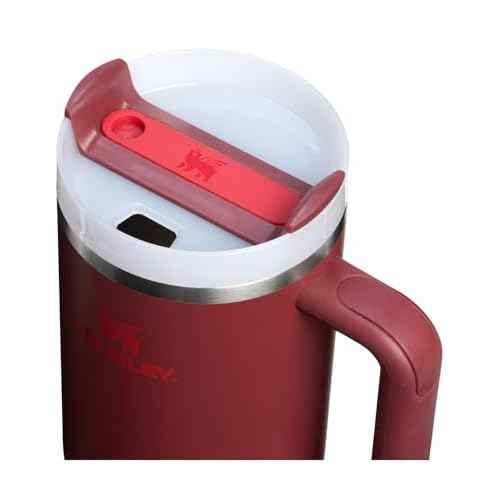 STANLEY Quencher H2.0 Tumbler with Handle and Straw 40 oz | Flowstate 3-Position Lid | Cup Holder Compatible for Travel | Insulated Stainless Steel Cup | BPA-Free | Cranberry