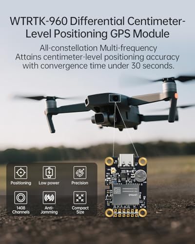 MJ GPS RTK Module, Centimeter-Level high-Precision Tracker, All-Constellation(GPS/BDS/GLONASS/Galileo/QZSS) GNSS Receiver,...