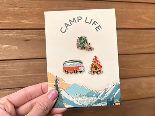 3 Piece Wild Wanderer Trio Pin Set – Adventure & Travel Pin, Road Trip Accessory, Outdoor Lifestyle Gift, Hard Enamel Camp...