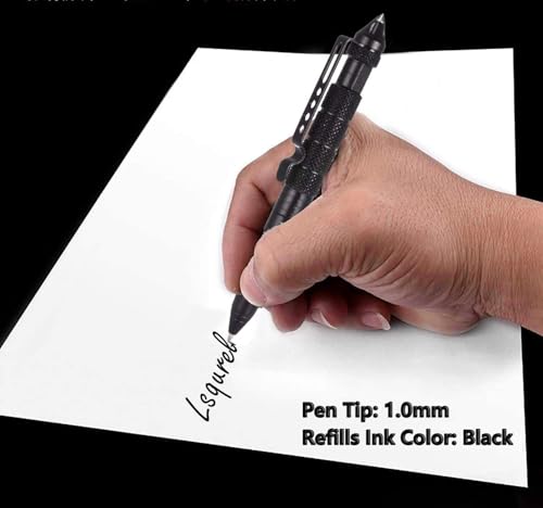 Lsqurel Tungsten Steel Tactical Pen for Glass Breaker Mutifunction Defense Pen (4 Pack)