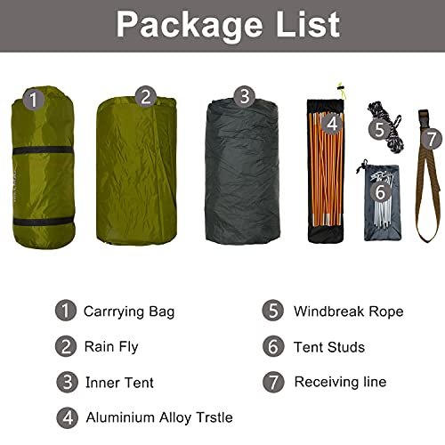HILLMAN 1/2/3/4 Person Tents for Camping Instant Lightweight Backpacking Tents Easy Set Up Waterproof Family Camping Tent ...