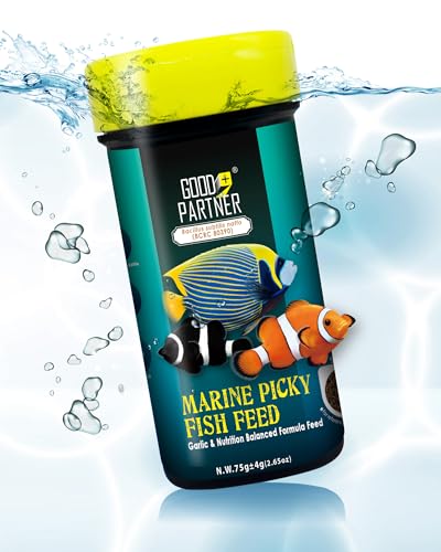GOOD PARTNER Purify Series for Marine Fish Food, Saltwater Fish Sinking Pellets, Suitable for Clown Fish, All Natural Ingr...