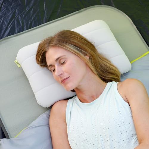 CORE Camping Pillow with Removable Cover | Lightweight, Compact, and Comfortable | Adjustable Support for Back, Side, and ...