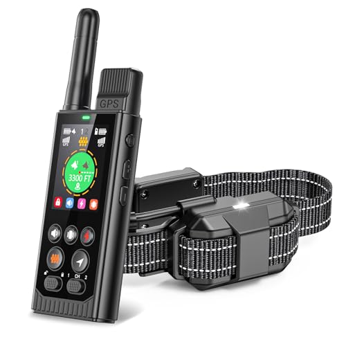 Easehope 3-in-1 Wireless GPS Dog Fence (Industry-First Off-Grid System): No Subscription, No App, Real-Time Tracker, Train...