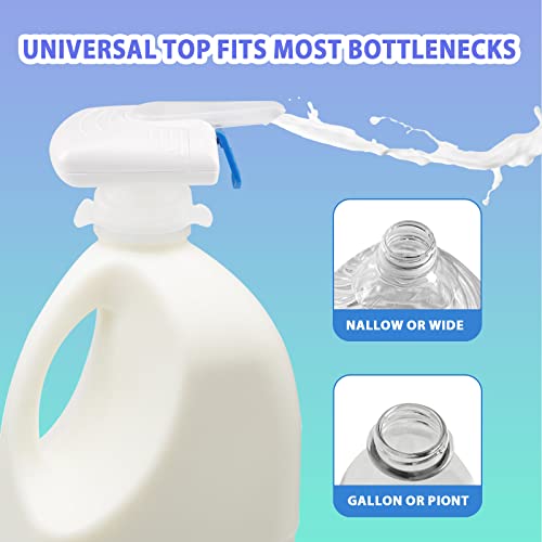 2Pack Automatic Drink Dispenser, Milk Dispenser for Fridge Gallon, Milk Gallon Dispenser, Can Prevent Milk Juice Beer Spil...