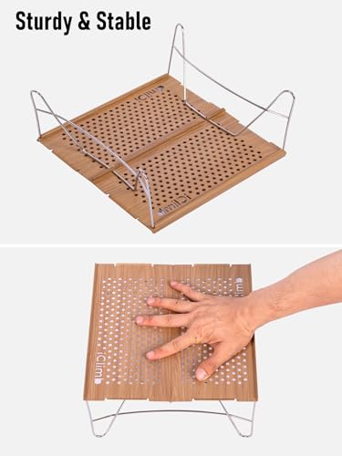 iClimb 1 Solo Mini Folding Table and 1 Ultralight 3 Season Tent, Ultralight Compact for Adults Outdoor Camping Backpacking...