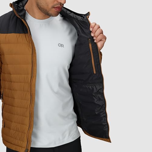 Outdoor Research Men's Transcendent Down Hoodie Jacket | Water & Wind Resistant, Insulated, Lightweight, Standard Fit