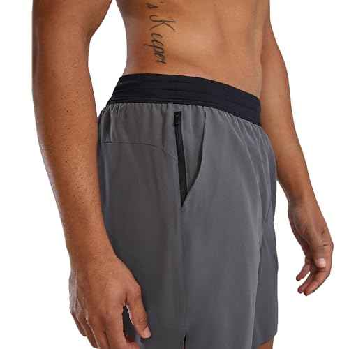 TYR Mens Athletic Performance Workout Lined Short 7" Shorts