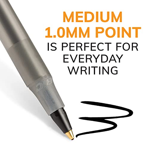 BIC Round Stic Xtra Life Ballpoint Pen, Ultra Long Lasting and Consistent Performance, 144-Count in Black Ink