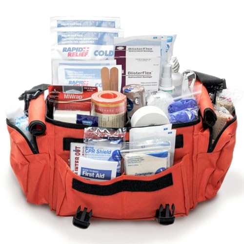 MFASCO Deluxe Trainers Sports First Aid Kit – 311-Piece Emergency Sports Kit – Athletic Medical Kit for Coaches, Soccer, F...