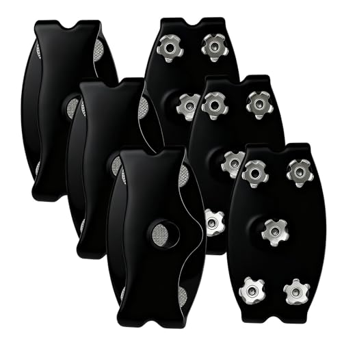Universal 5-Tooth Ice Cleats for Shoes Boots, Non-Slip Gripper Spikes Ice Traction Cleats, Winter Outdoor Anti-Skid Shoe C...